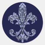 Tapestry Fleur de lis 1 Stickers