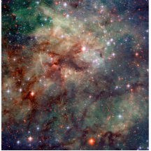 Tarantula Nebula Hubble Space Cut Outs