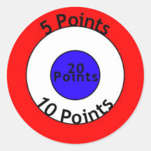 Target Round Sticker