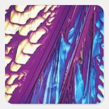 Tartaric Acid Crystals Square Stickers