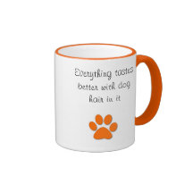 Tastes better with dog hair mug