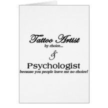 Tattoo Artist (by choice) Cards