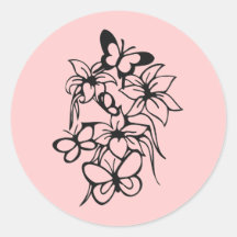 Tattoo Design Round Stickers