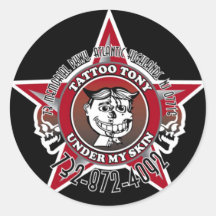 tattoo tony studio sticker