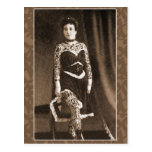 Tattooed Lady on Cards, Postcards