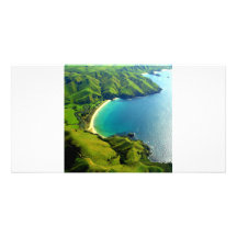 Taupo Bay, New Zealand Customized Photo Card
