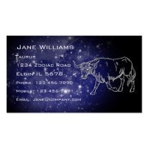 Taurus Horoscope Business Card