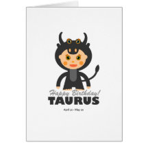 Taurus Zodiac for Kids Greeting Card