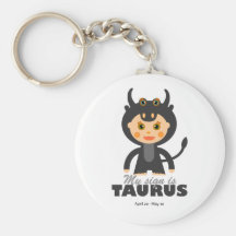 Taurus Zodiac for Kids Keychains