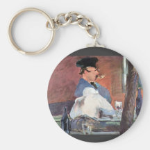 Tavern by Edouard Manet Key Chain