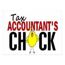 Tax Accountant's Chick Postcard