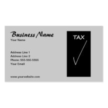 Tax Advisor Business Card