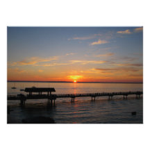 Taylor Street Dock Sunset Invitation