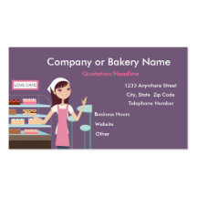 {TBA} Bakery/Pastry Shop #2 Business Card