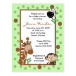 {TBA} Jungle Adventure Safari Baby Shower Postcard