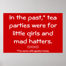 "Tea Parties" Poster
