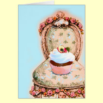 Tea Party Cupcake Design cards