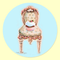 Tea Party Cupcake Design stickers