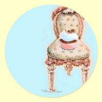 Tea Party Cupcake Design stickers