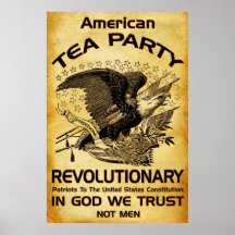 Tea Party Revolutionary Posters