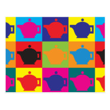 Tea Pop Art Postcard