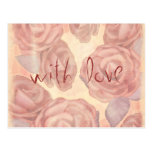 Tea roses, postcard