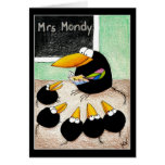 Teacher and students note card