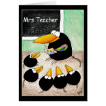 Teacher and students thank you note card