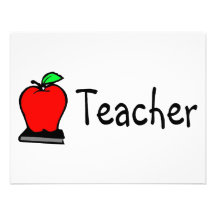 Teacher Apple Custom Invites