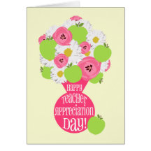 Teacher Appreciation Day - Green Apple Bouquet Cards