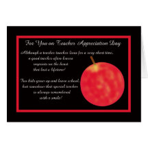 Teacher Appreciation Day Greeting Card