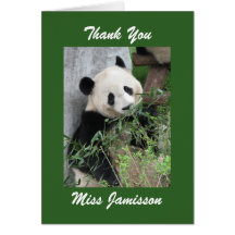 Teacher Appreciation Day Greeting Card, Panda