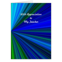 Teacher Appreciation Day Greeting Card Starburst