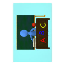 Teacher at Desk Personalized Stationery