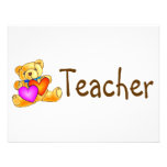 Teacher Bear Personalised Announcements
