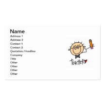 Teacher Business Card Templates