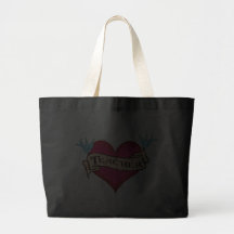 Teacher - Custom Heart Tattoo T-shirts & Gifts Bag