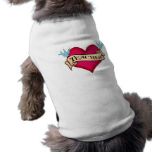 Teacher - Custom Heart Tattoo T-shirts & Gifts Pet T-shirt