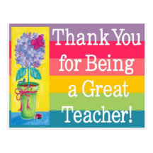 Teacher gifts postcards