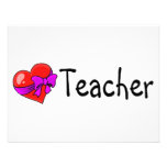 Teacher Heart Personalised Invite
