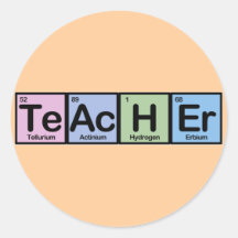 Teacher made of Elements Sticker