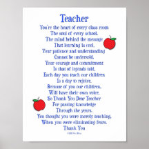 Teacher Poster