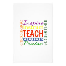 Teacher Word Picture Teachers School Kids Stationery