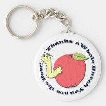 Teacher's Apple Keychain
