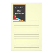 Teachers Blackboard Stationary Personalised Stationery