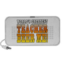 Teachers Parties : Worlds Greatest Teacher Beer Me Speakers