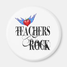 Teachers Rock Fridge Magnet