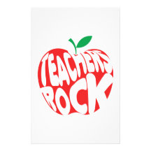 Teachers Rock Personalized Stationery