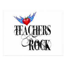 Teachers Rock Postcard