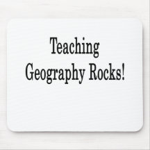 Teaching Geography Rocks Mouse Mat